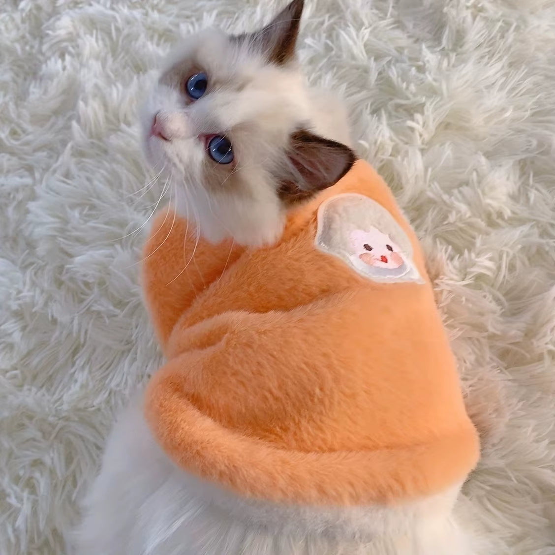 Cats Accessories Pets Warm Kittens Clothes for Winter Kitten Small Kitten Stuff Apparels Cooling Clothing Dog´S Sweater Vests