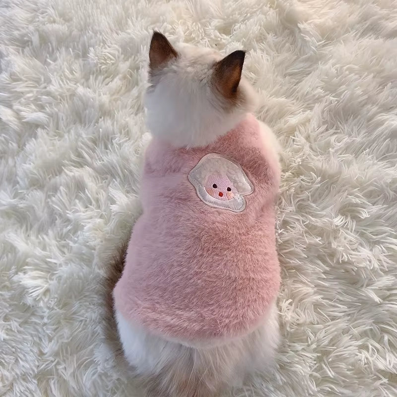 Cats Accessories Pets Warm Kittens Clothes for Winter Kitten Small Kitten Stuff Apparels Cooling Clothing Dog´S Sweater Vests