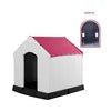 Large Sturdy Dog House with Easy Assembly Print Pattern Large Plastic, Waterproof  Large Dog Cage Enclosure for Outdoor Garden