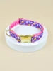 MIDEPET Luxury Valentine's Day & New Year's Gift High Quality Quick Release Dog Collar with Gold Hardware and Ribbons