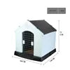 Large Sturdy Dog House with Easy Assembly Print Pattern Large Plastic, Waterproof  Large Dog Cage Enclosure for Outdoor Garden