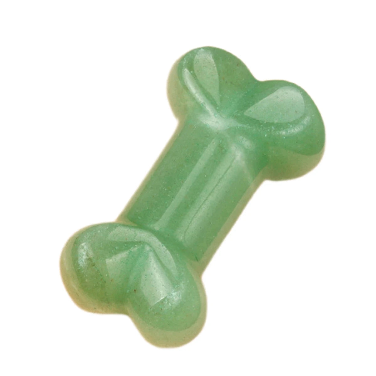 Wholesale Natural Stone Dog Bone Pendant Mini Handmade Carved Crystal Bone Healing Crystal Wire Wrapped Necklace Charm