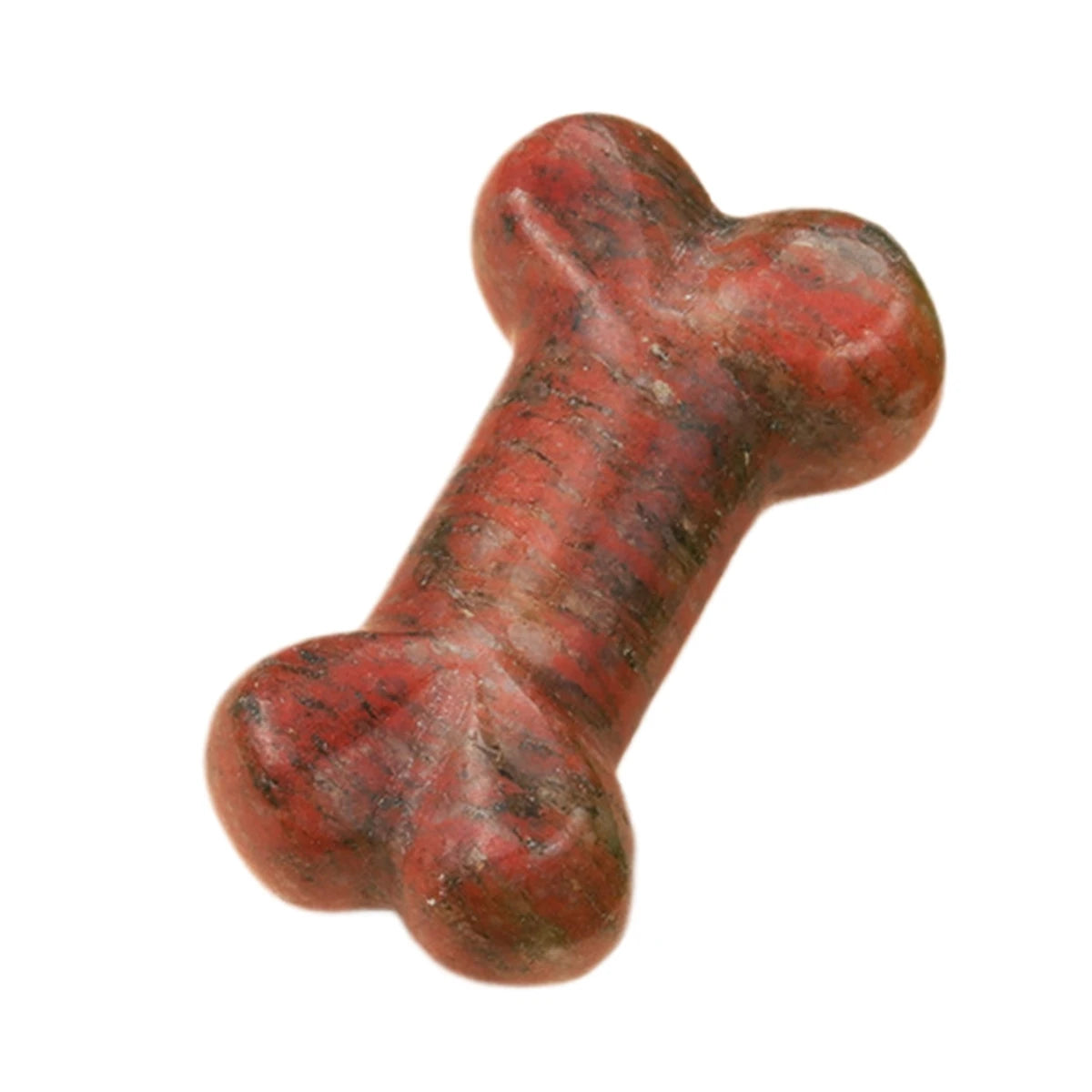 Factory Price Obsidian Stone Dog Bone Unakite Pendant Handmade Carved Crystal Bone Healing Crystal Wire Wrapped Necklace Charm