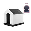 Large Sturdy Dog House with Easy Assembly Print Pattern Large Plastic, Waterproof  Large Dog Cage Enclosure for Outdoor Garden
