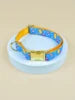 MIDEPET Luxury Valentine's Day & New Year's Gift High Quality Quick Release Dog Collar with Gold Hardware and Ribbons