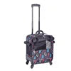 Airline Approved 4-In-1 Pet Travel Backpack Nylon Dog Carrier with Wheels for Hiking and Travel Zipper Closure Animal Pattern