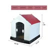 Large Sturdy Dog House with Easy Assembly Print Pattern Large Plastic, Waterproof  Large Dog Cage Enclosure for Outdoor Garden