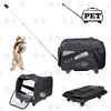 Airline Approved 4-In-1 Pet Travel Backpack Nylon Dog Carrier with Wheels for Hiking and Travel Zipper Closure Animal Pattern