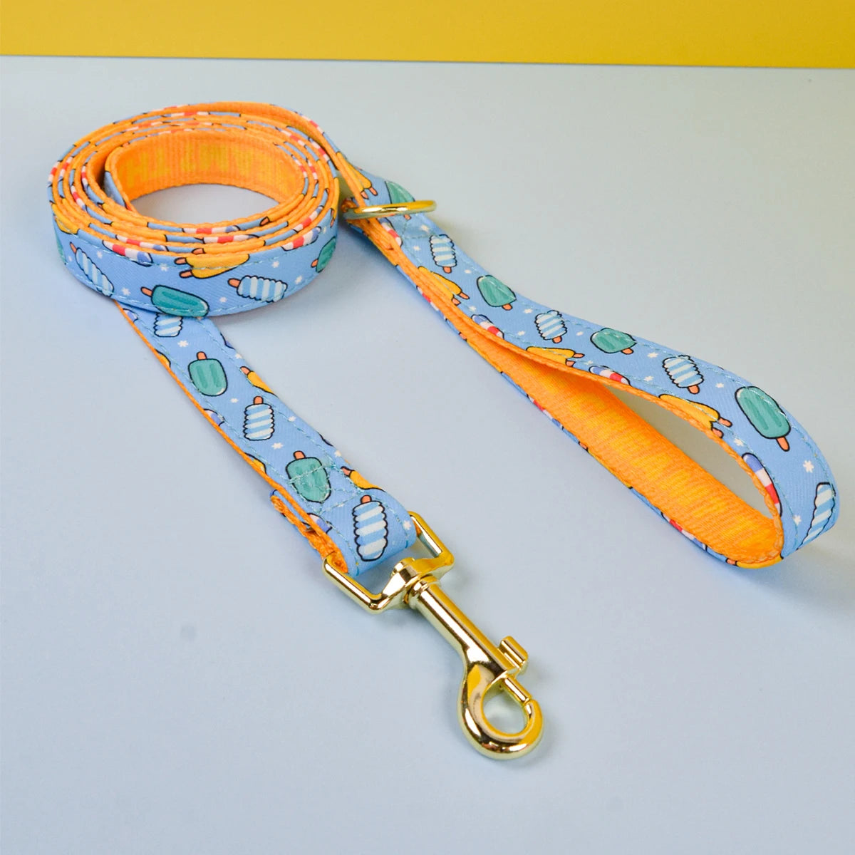 MIDEPET Luxury Dog Leash Padded Ribbons Floral Pattern High Quality Personalized Design New Year Valentine's Day Fashionable